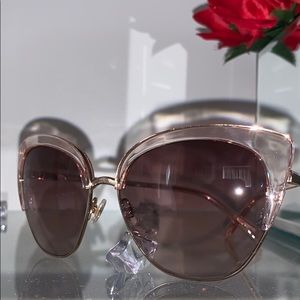 Kate Spade Pink Abinaya Cat Eye Sunglasses